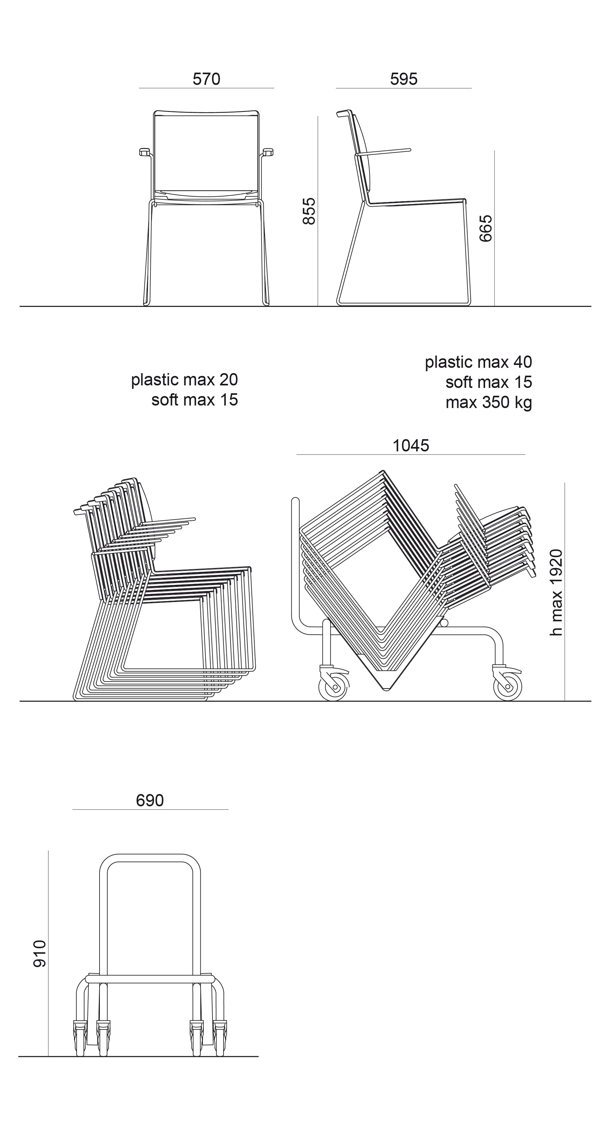 Sedia Idealsedie Galizia Michele | Plastica Colorata, Telaio Acciaio Nero | Impilabile, Made In Italy - Foto 14