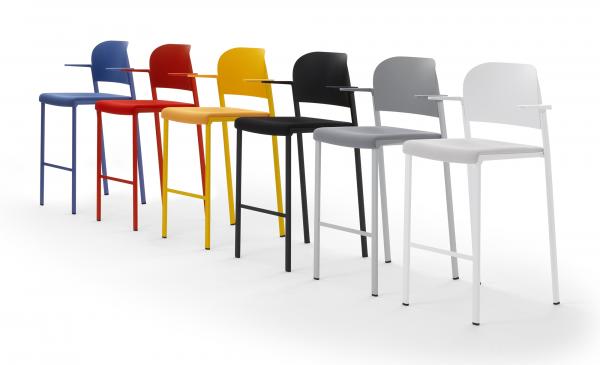 MAKEUP EASY SOFT STOOL WITH ARMS