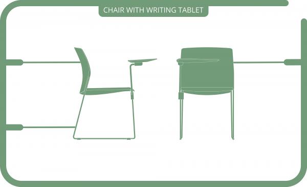 WRITING TABLET CHAIR