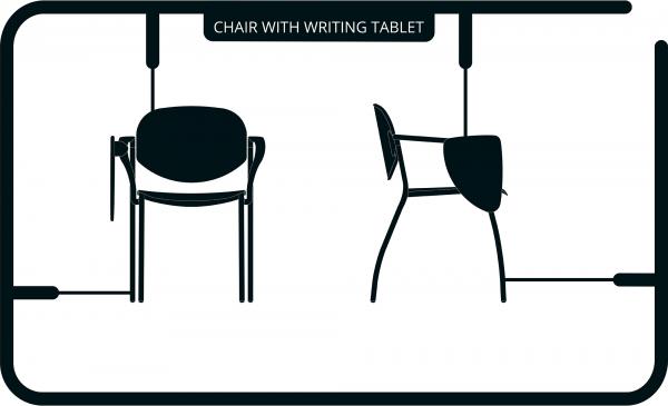 WRITING TABLET CHAIR