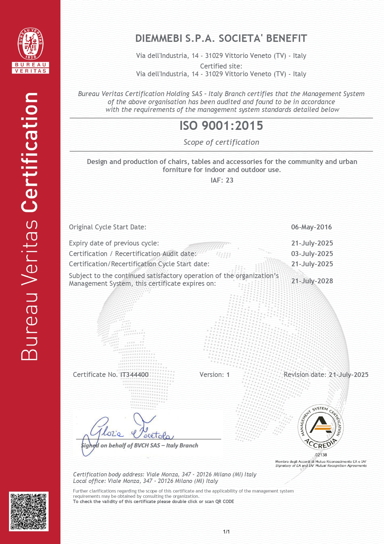 ISO 9001-2015 Certificate