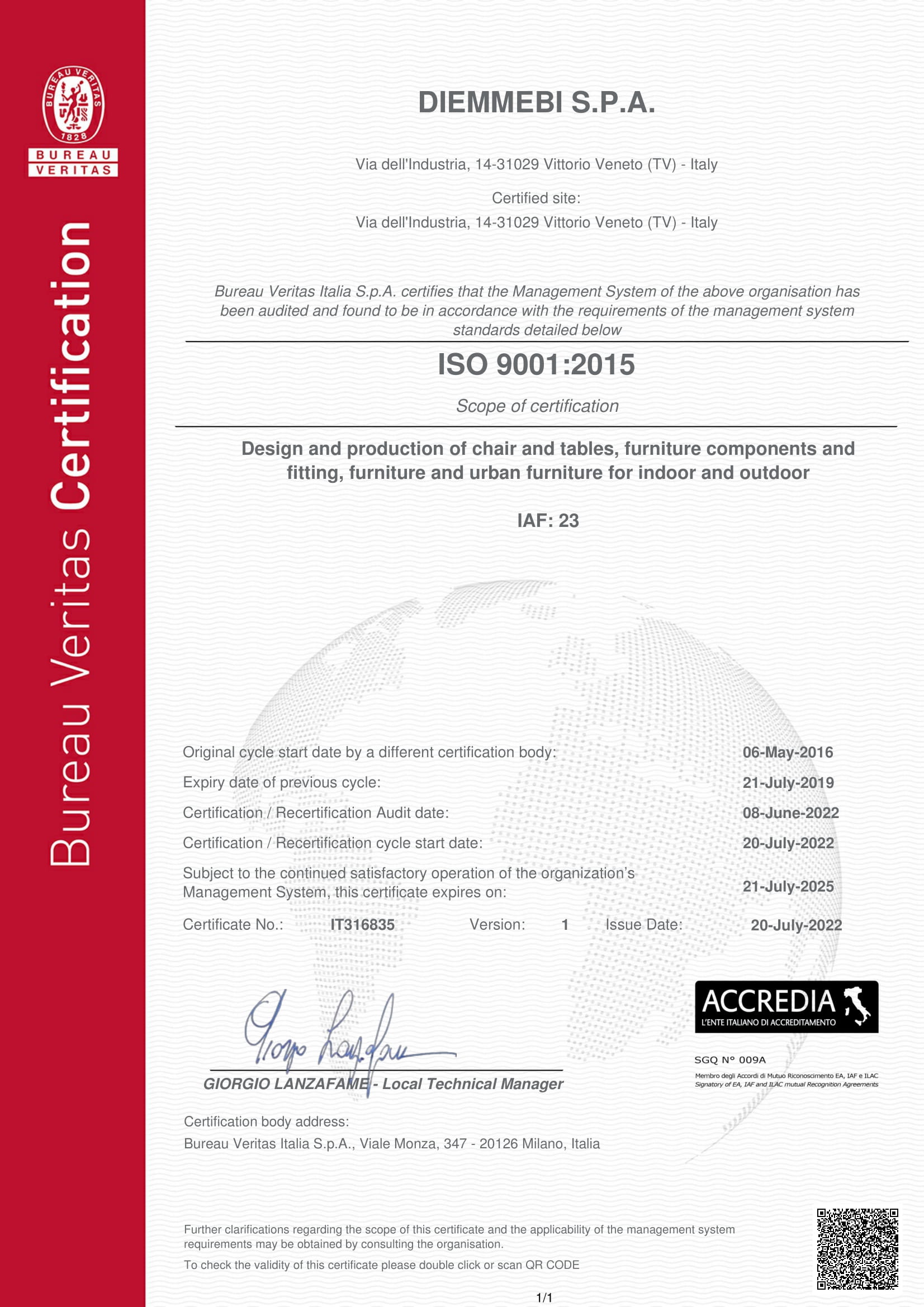 ISO 9001-2015 Certificate