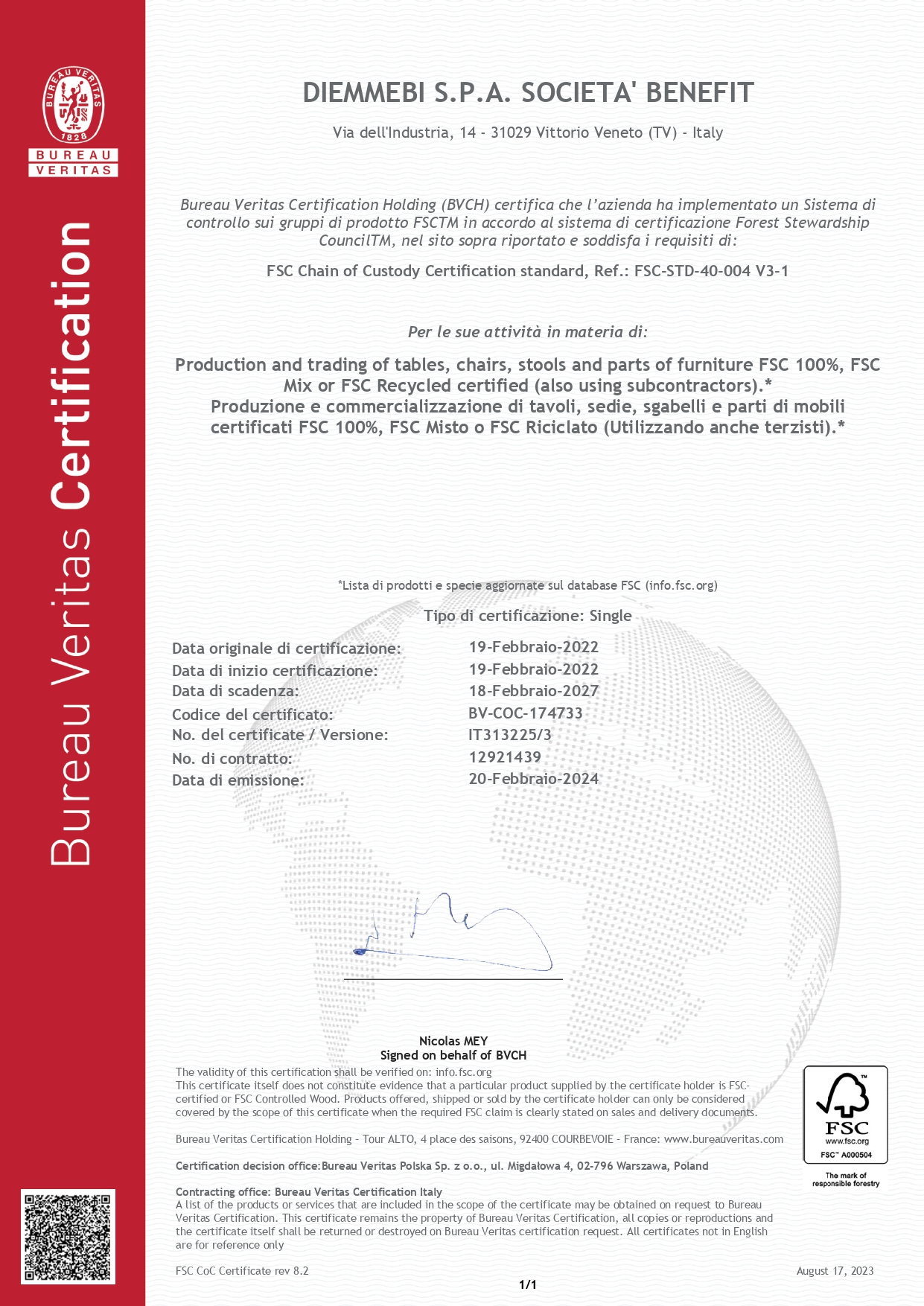 FSC Certificate