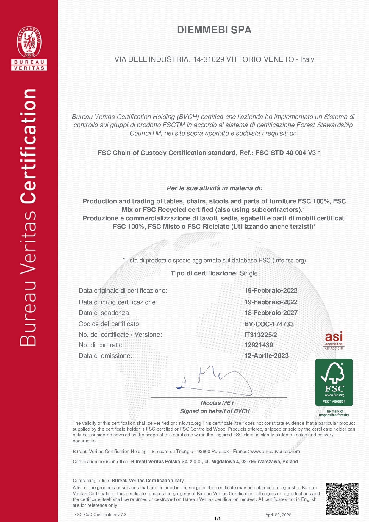 FSC Certificate