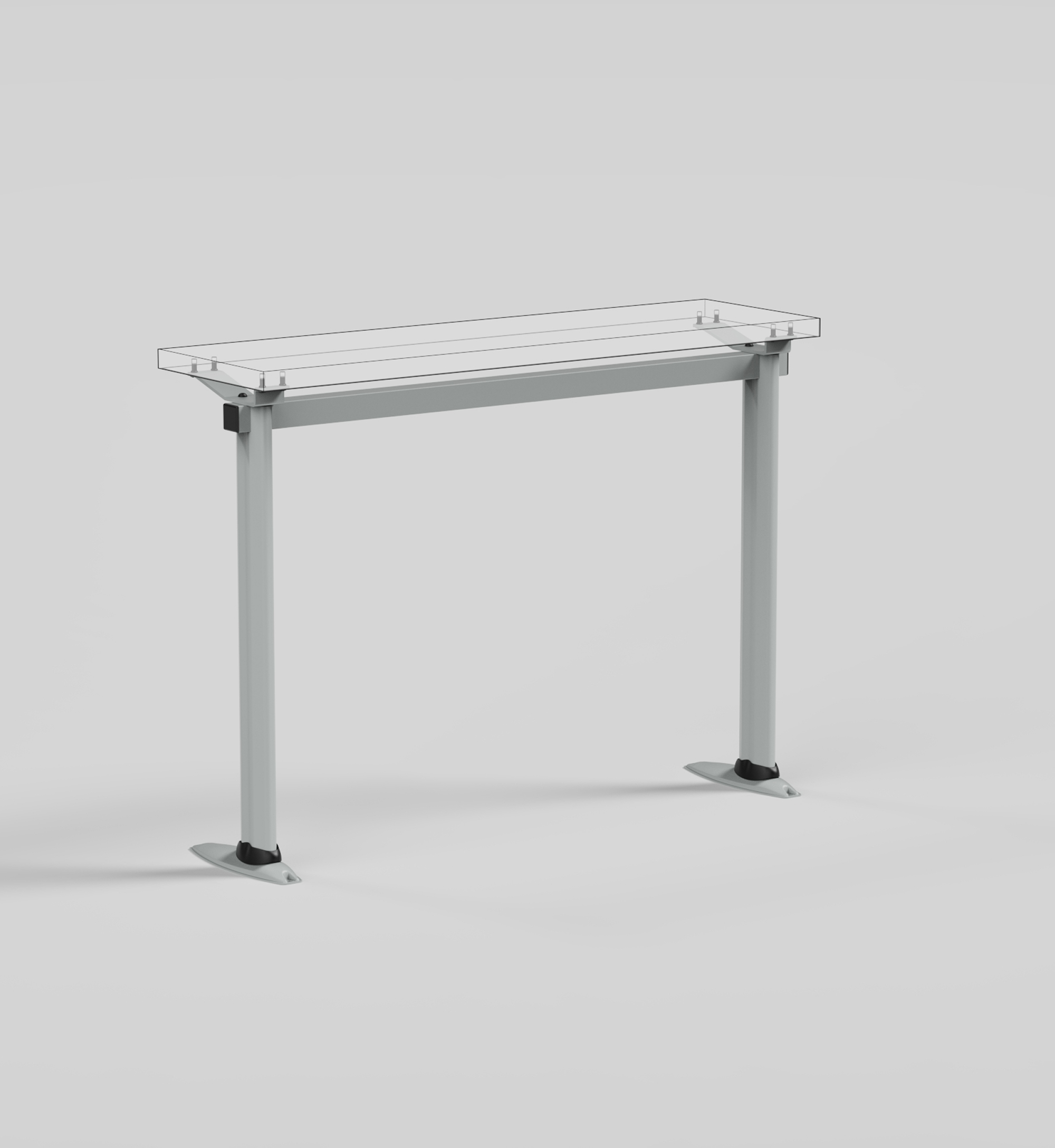 banco studio gambe fissaggio suolo